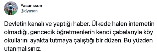 Köydeki Çocukların Eğitime Erişememesini İmkansızlık Değil de Fedakarlık Olarak Gösteren TRT Tepkilerin Odağında