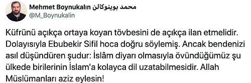 Yılmaz Özdil ve Cüneyt Akman'ın Cenaze Namazları Kılınmasın Çağrısına, Ayasofya 'Baş İmamı Boykukalın'dan Destek