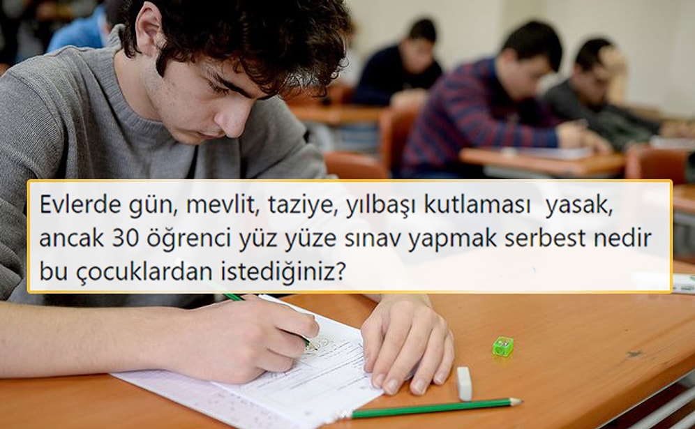 Eğitimciler ve Öğrenciler 'Yüz Yüze Sınavlar İptal Edilsin' Çağrısı Yapıyor