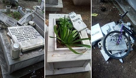 Şehit Mezarları da Dahil Onlarca Mezarı Kırıp Türk Bayraklarını Söken Adamın Savunması: 'Moralim Bozuktu'