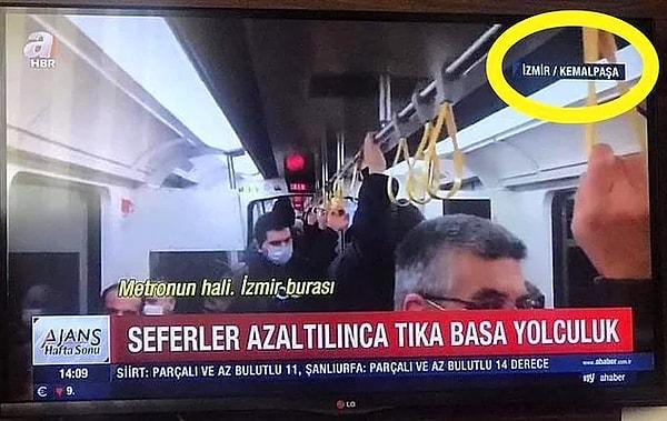 10. A Haber'in İzmir'in metro olmayan ilçesinde yaptığı 'Tıka basa yolculuk' haberi...