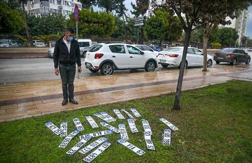 Antalya'da Şiddetli Yağışın Zararı Büyük! Plakalar Düştü, Böyle Sergilediler