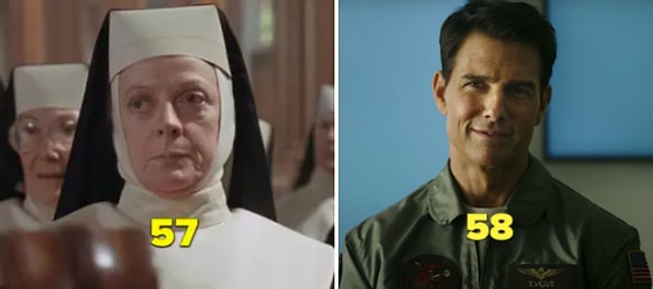 5. Том Круз сейчас старше, чем была Мэгги Смит на момент выхода «Действуй, сестра». Ему 58, а ей было 57 в то время.