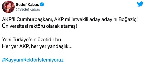 AKP'den Aday Olan Melih Bulu'nun Boğaziçi Üniversitesi'ne Atanması Gündemde: #KayyumRektörİstemiyoruz