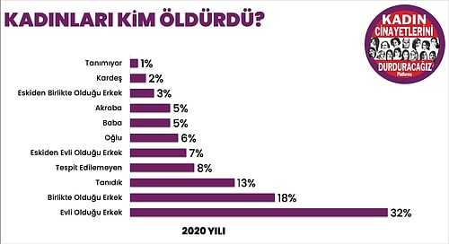 2020'de 300 Kadın Öldürüldü, 171 Kadın Şüpheli Şekilde Ölü Bulundu