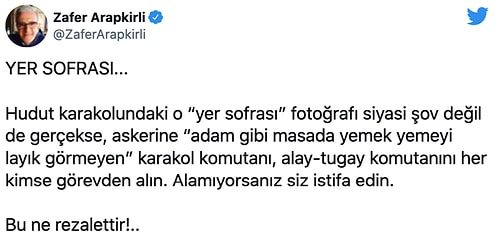 Soylu'nun Askerlerle Yer Sofrasındaki Fotoğrafı Sosyal Medyanın Gündeminde: 'Gerçekten Masa mı Yoktu?'