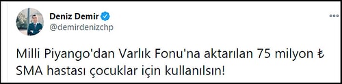 Sosyal Medyadan Çağrı: Varlık Fonu'na Aktarılan Milli Piyango İkramiyesi SMA Hastası Çocuklar İçin Kullanılsın