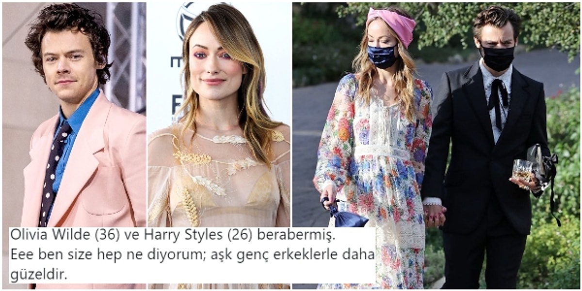 Harry Styles In Kendinden 10 Yas Buyuk Unlu Oyuncu Oliva Wilde La Ask Yasadigi Iddiasi Ortaligi Karistirdi Onedio Com