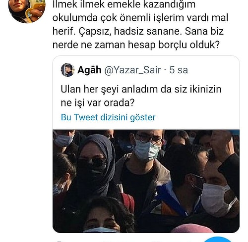 Diğeri de sınav sonuç belgesini göstererek verdikleri bu cevaplarla bir güzel kapak ettiler.
