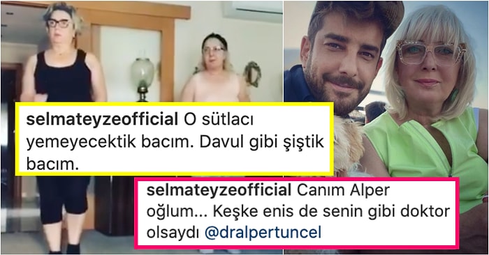 Enis Arıkan'ın Tatlı mı Tatlı Annesi Selma Teyze'nin Tam Bir Instagram Trolü Olduğunu Gösteren Paylaşımları