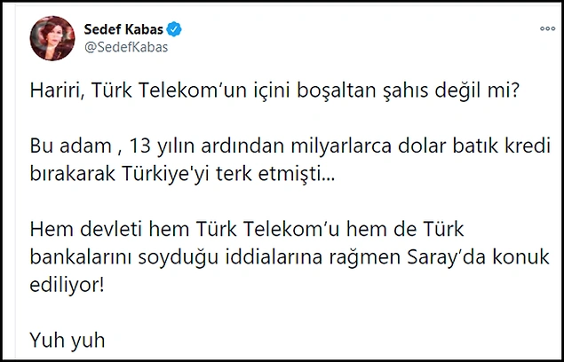 Türk Telekom Vurgunuyla Suçlanan Hariri'nin Erdoğan Tarafından Ağırlanması Tepki Çekti