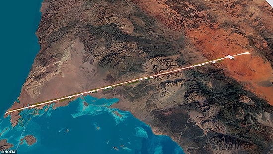 Саудовская Аравия планирует создать новый эко-город в виде 170 километровой линии без машин, без улиц и без выбросов углерода
