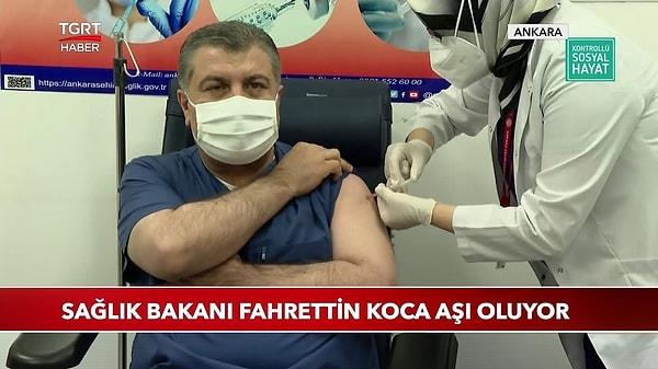 Bildiğiniz gibi Türkiye'de ilk koronavirüs aşısı Sağlık Bakanı Fahrettin Koca'ya yapıldı. Ardından da sağlık çalışanlarına ve riskli gruplara aşılama çalışması yapılacak.