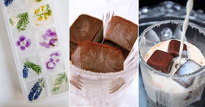 Meğer Ne Çok Şey Sığıyormuş Ufacık Buz Küpüne! Buz Kalıplarının Farklı Kullanım Alanları