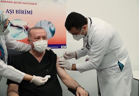 Cumhurbaşkanı Erdoğan da Koronavirüs Aşısı Yaptırdı