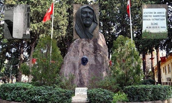 Buna benzer bir durumu annesinin mezarı için yapılan mermer sanduka ve uzun yazıtın fotoğrafını görünce yaşar Atatürk.