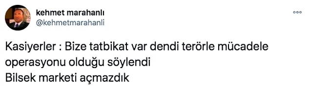 Marketlerin darbeci ilan edildiğini gören kimileri dalga geçerek kimileri de eleştirerek bazı yorumlar yaptı. Yorumsuz bırakılabilecek bir konu da değil zaten...