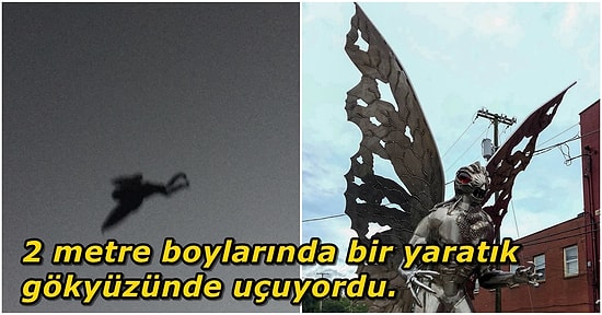 2 Metrelik Boyu ve Gri Renkli Devasa Kanatları ile Bir Dönemin Korku Salan Şehir Efsanesi Güve Adam