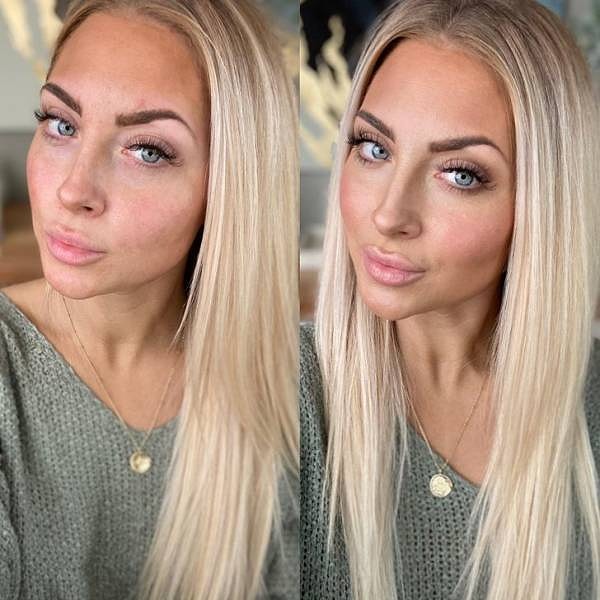 4. "До и после контуринга губ".