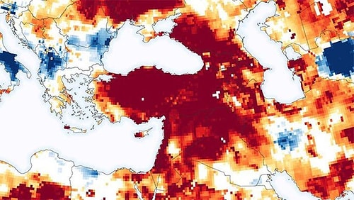 NASA'dan Türkiye Paylaşımı; Kuraklık Sorunu Ciddi Seviyede