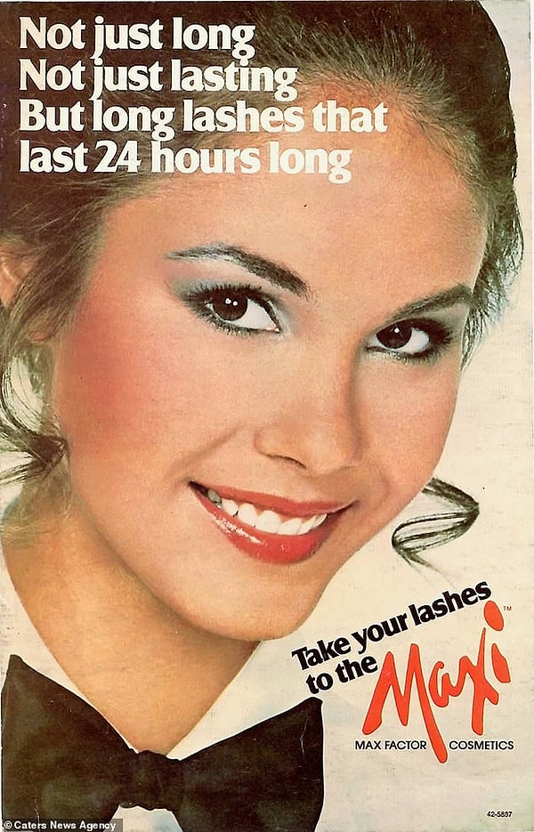 Лесли начала свою карьеру в качестве подростка, моделировавшего для косметического бренда Max Factor (на фото), и вскоре увидела, как ее лицо красуется в журналах и на рекламных щитах по всему городу.