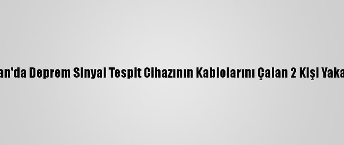 Batman'da Deprem Sinyal Tespit Cihazının Kablolarını Çalan 2 Kişi Yakalandı