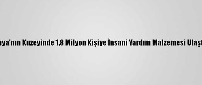 Etiyopya'nın Kuzeyinde 1,8 Milyon Kişiye İnsani Yardım Malzemesi Ulaştırıldı