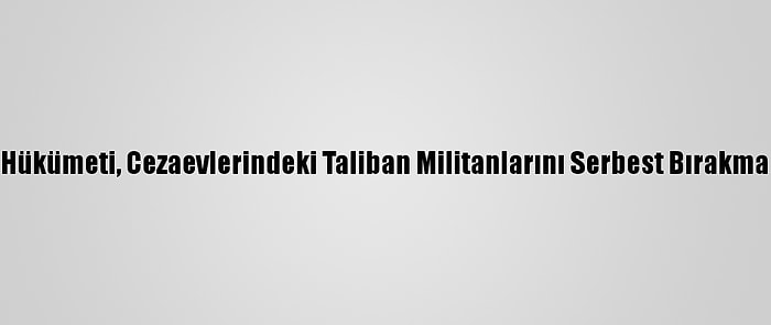 Afganistan Hükümeti, Cezaevlerindeki Taliban Militanlarını Serbest Bırakmak İstemiyor