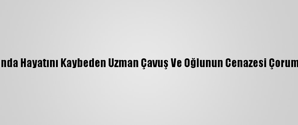 Tüp Patlamasında Hayatını Kaybeden Uzman Çavuş Ve Oğlunun Cenazesi Çorum'da Defnedildi