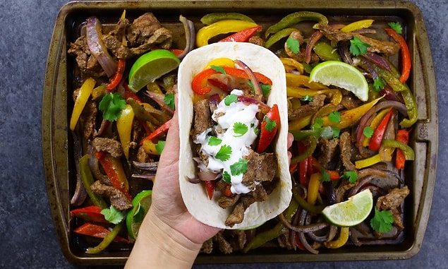 5. Etli Fajita Taco Tarifi: