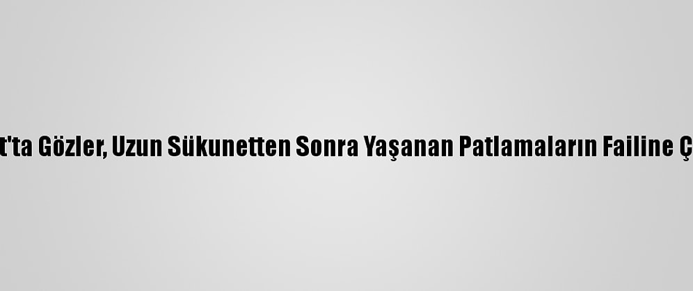 Bağdat'ta Gözler, Uzun Sükunetten Sonra Yaşanan Patlamaların Failine Çevrildi