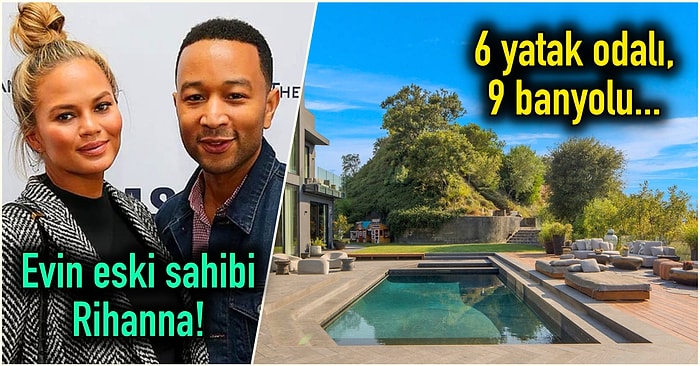 Chrissy Teigen ve John Legend Çiftinin Beverly Hills'teki 17.5 Milyon Dolarlık Göz Alıcı Malikanesi