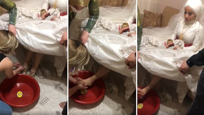 Gerdeğe Girmeden Önce Gelinin Ayaklarını Yıkayıp Uğurlu Gelmesi İçin Evin Dört Köşesine Dökülmesi Geleneği