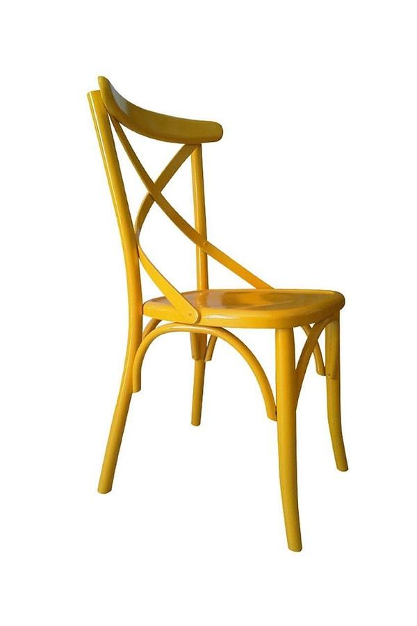 Mutfağım sarı değil ama bu tona bayılıyorum diyorsan, sarı sandalyeler ile mutfağını renklendirebilirsin.