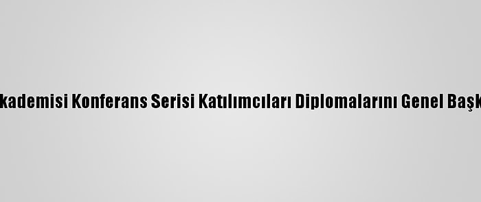 İyi Parti Diplomasi Akademisi Konferans Serisi Katılımcıları Diplomalarını Genel Başkan Akşener'den Aldı