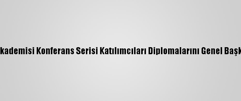 İyi Parti Diplomasi Akademisi Konferans Serisi Katılımcıları Diplomalarını Genel Başkan Akşener'den Aldı