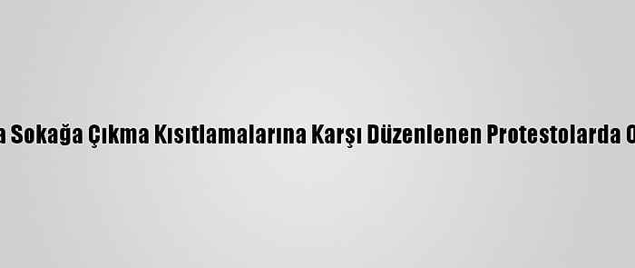 Hollanda'da Sokağa Çıkma Kısıtlamalarına Karşı Düzenlenen Protestolarda Olaylar Çıktı