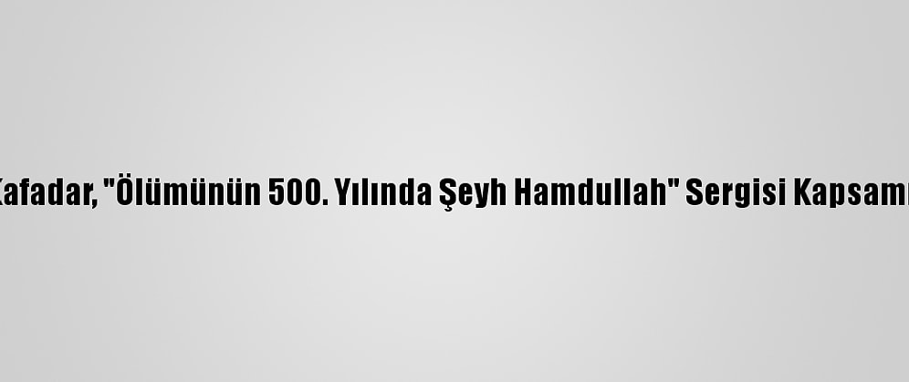 Prof. Dr. Cemal Kafadar, "Ölümünün 500. Yılında Şeyh Hamdullah" Sergisi Kapsamında Konuşacak