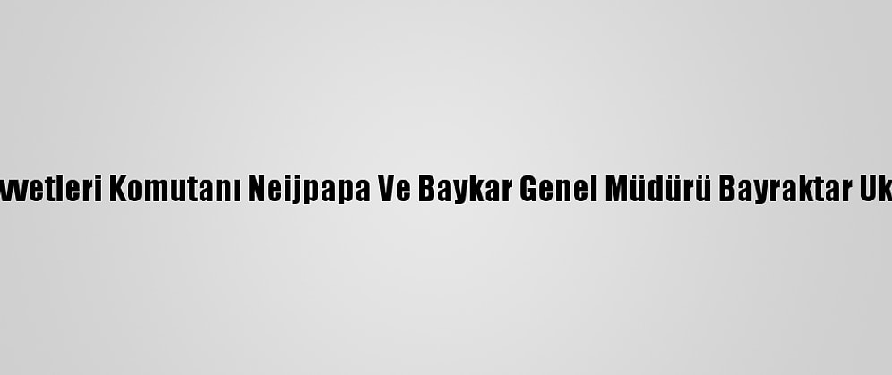Ukrayna Deniz Kuvvetleri Komutanı Neijpapa Ve Baykar Genel Müdürü Bayraktar Ukrayna'da Görüştü