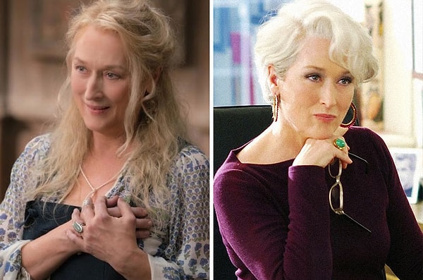 20. Донна Шеридан из "Mamma Mia!" и Миранда Пристли из "Дьявол носит Prada"