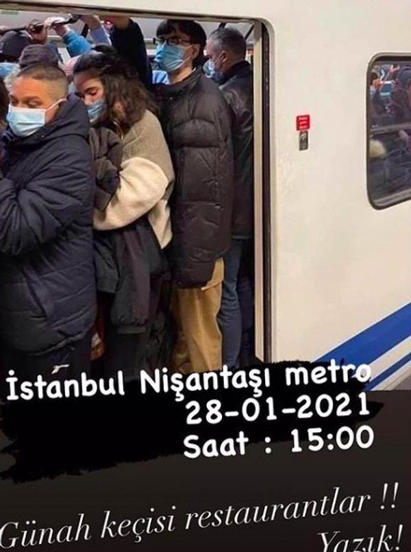9. Metrodaki kalabalığın fotoğrafını paylaşan Demet Akalın isyan etti!