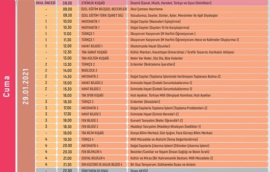 EBA Canlı Yayın: EBA TV'de Dersler Devam Ediyor! İşte 29 Ocak Canlı Ders Saatleri Ve Programı