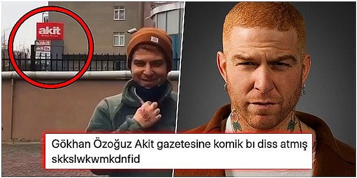 Gökhan Özoğuz'un Yıllardır Kavgalı Olduğu Yeni Akit Gazetesinin Önünde Çektiği Video Herkesi Güldürdü