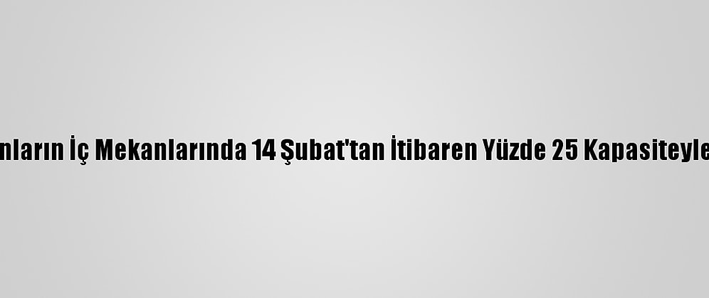 New York'taki Restoranların İç Mekanlarında 14 Şubat'tan İtibaren Yüzde 25 Kapasiteyle Hizmet Verilebilecek