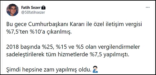 'Deprem Vergisi' Olarak Bilinen Özel İletişim Vergisi'ne Zam