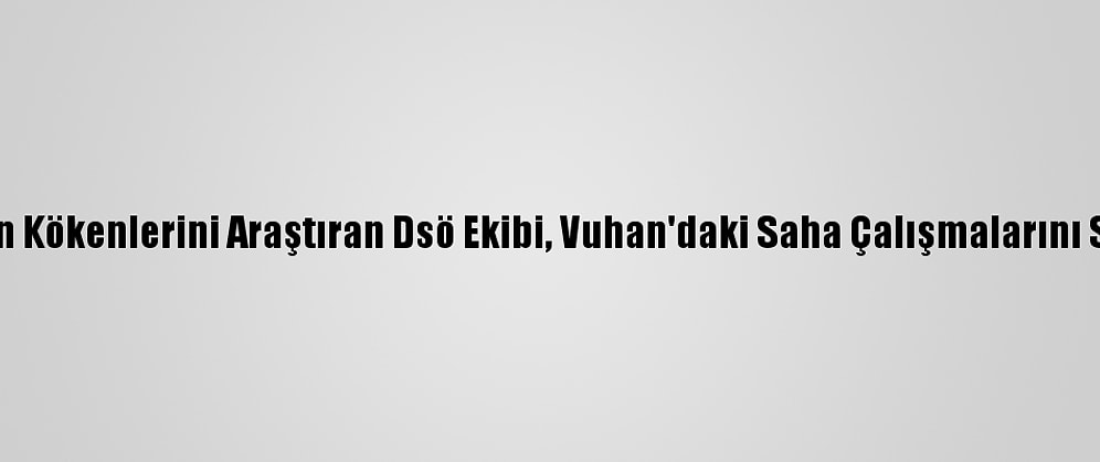 Kovid-19'Un Kökenlerini Araştıran Dsö Ekibi, Vuhan'daki Saha Çalışmalarını Sürdürüyor
