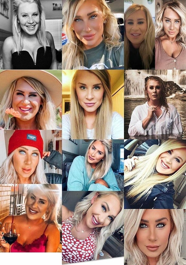 Инфлюенсер, у которой каждый день новое лицо