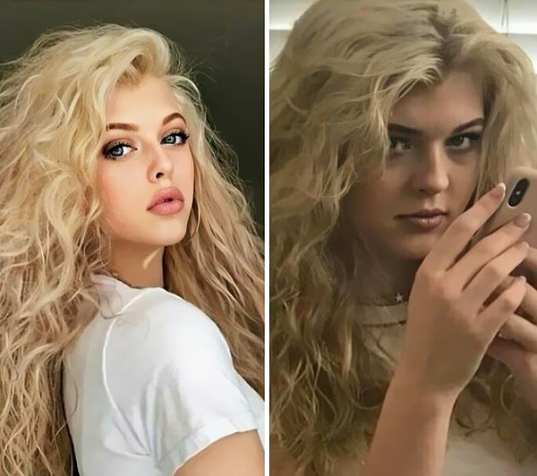 11. Я думаю, что многие люди не понимают, как сильно эта девушка редактирует свои фотографии