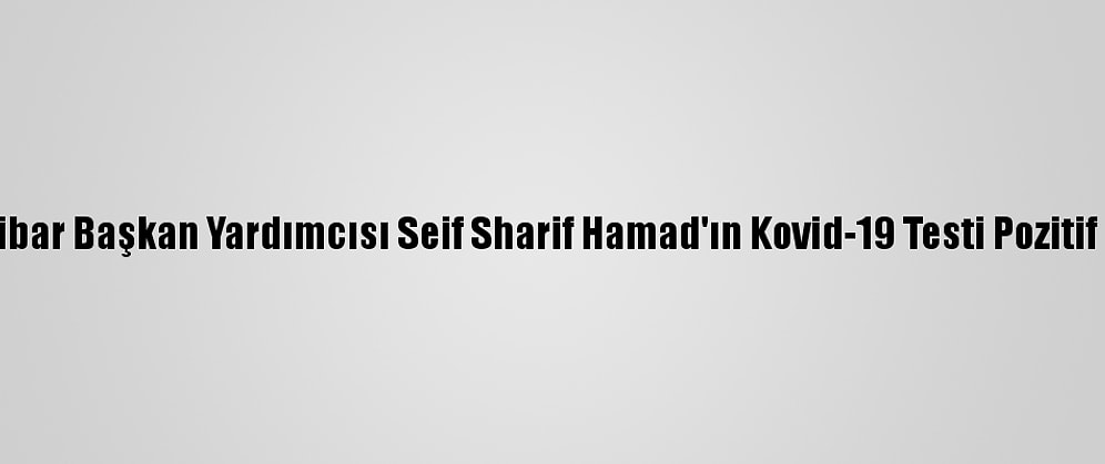 Zanzibar Başkan Yardımcısı Seif Sharif Hamad'ın Kovid-19 Testi Pozitif Çıktı