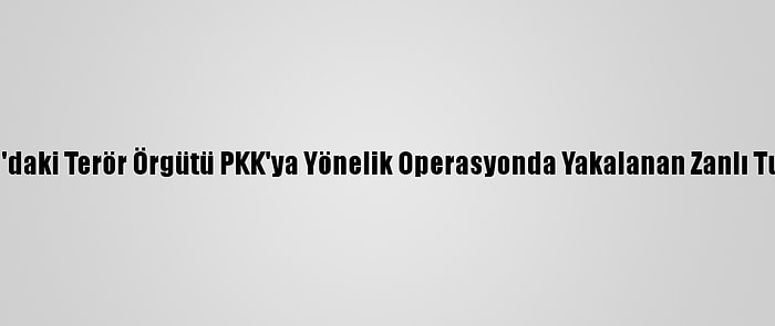 Şanlıurfa'daki Terör Örgütü PKK'ya Yönelik Operasyonda Yakalanan Zanlı Tutuklandı